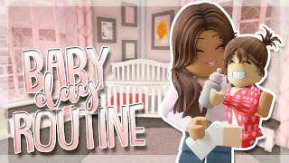 REALISTIC Mom & Baby Day Routine! | Roblox Bloxburg Family Roleplay