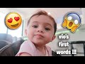 OUR BABY GIRLS FIRST WORDS ON CAMERA