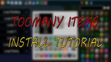 Minecraft How To Install - Too Many Items Mod