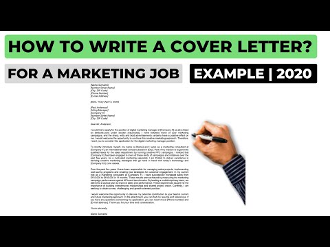 How To Write A Cover Letter For A Marketing Job? | Example