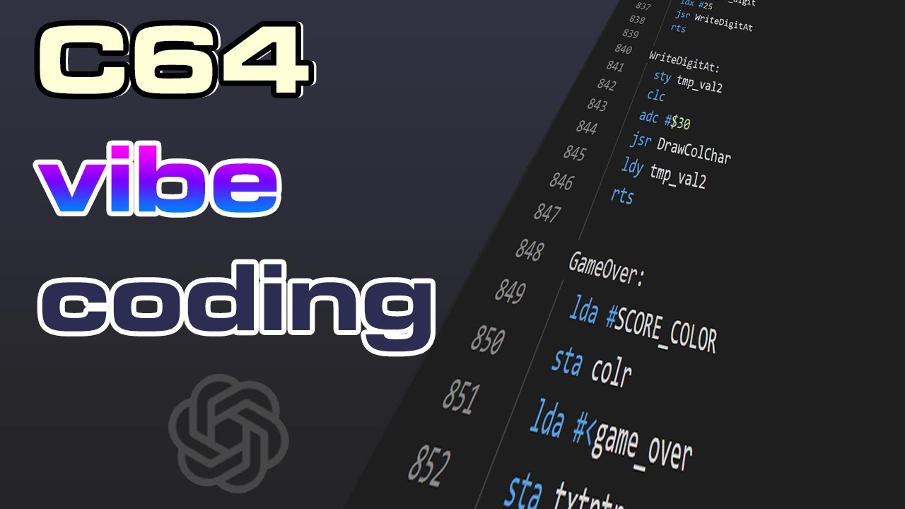 Commodore 64 Vibe Coding in assembler - YouTube