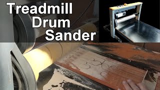 Drum Sander Made from a Treadmill | I built a DIY thickness sander from treadmill parts