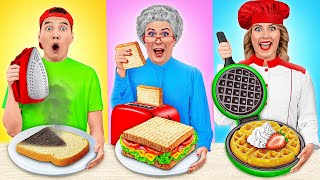 Me vs Grandma Cooking Challenge | Easy Secret Hacks and Gadgets by Mega DO Challenge