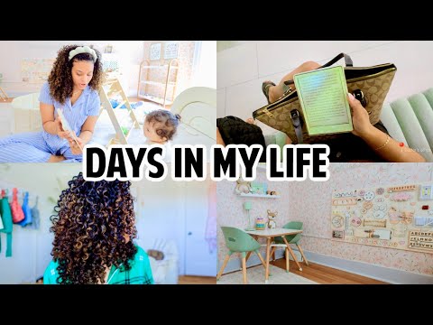 MOM VLOG| REFRESHING MY CURLS, 1 YEAR OLD HAIR ROUTINE, PLAYROOM UPDATES, NEW YORK CITY ERRANDS