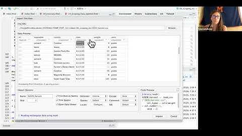 Using the Import Wizard in R Studio