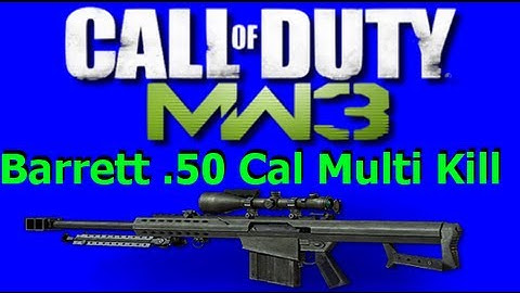 COD MW3 - Barrett .50 Call Multi Kill (+ Quad Feed)