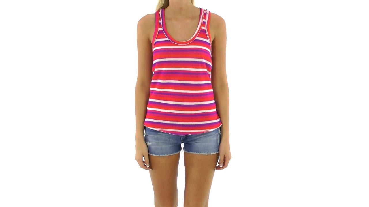 Roxy Women's Light Up My Life Racerback Tank | SwimOutlet.com - YouTube