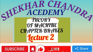 Single block shoe brake | Different cases/ condition |BRAKES & DYNAMOMETER L-2, THEORY OF MACHINE