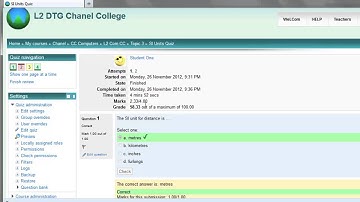 Quiz Reports - WeLCom Moodle 2.3