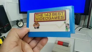 Nintendinho Top Loader e Cartucho 143 em 1 60 Pinos