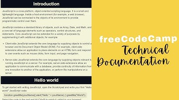 How to build a freeCodeCamp Technical Documentation Page for Beginners?