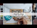 How To Draw A Living Room In One Point Perspective | Step By Step