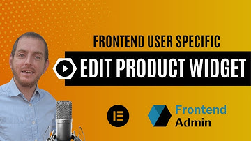 Wordpress Edit Woocommerce Product Widget for Elementor With Author Based Visibility