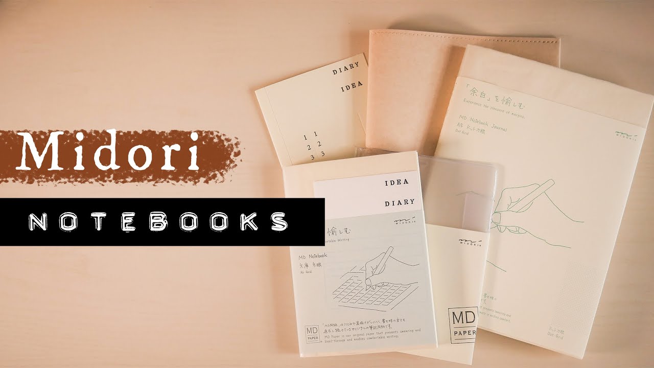 Midori A5 Dot Grid Journal & A6 Grid Notebook