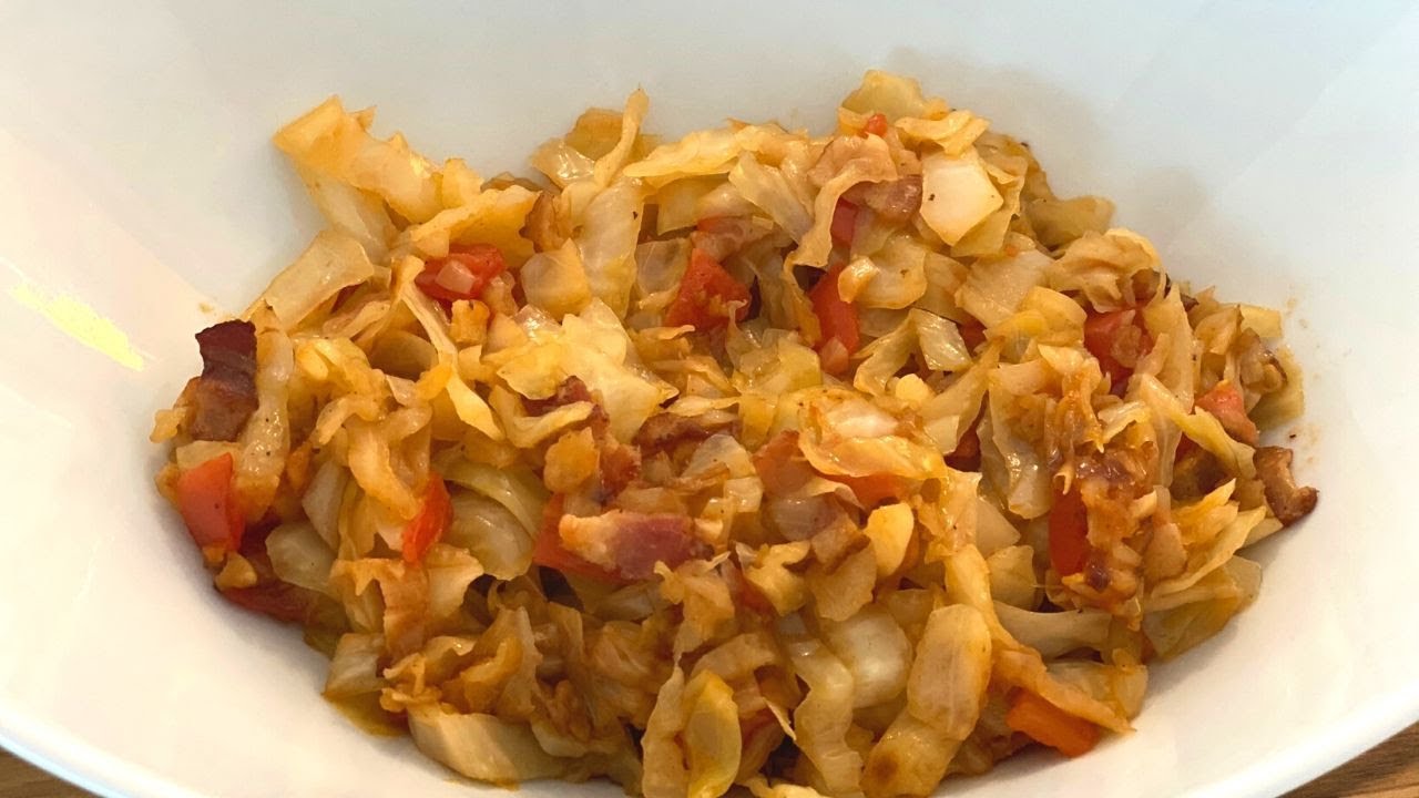 Fried Cabbage with Bacon - Polish style | Side Dish - YouTube