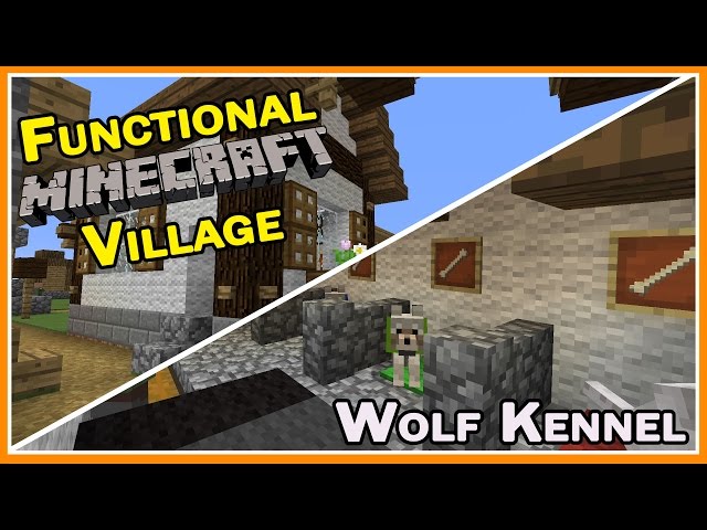 Minecraft wolf kennel