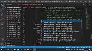 [Java] Singly Circular Linked List - Searching Elements