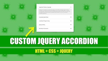 Custom JQuery Accordion Tutorial For Beginners || Web Design Bangla Tutorial By Habib Pro