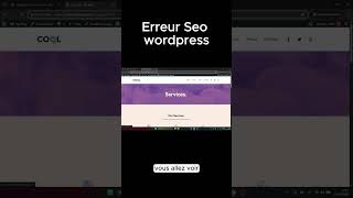 Cette erreur WordPress détruit votre SEO en 2026 ❌ #wordpress #seo #tutorial