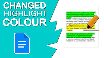 How to Changed Highlights Color in Google Docs