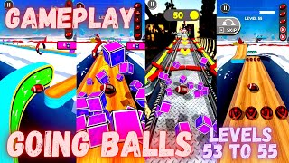 Going Balls - Gameplay Levels 53 To 55 | going balls - level 53 to 55 gameplay
