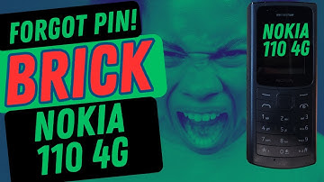 Forgot My Pin on Nokia 110 4G - Nokia