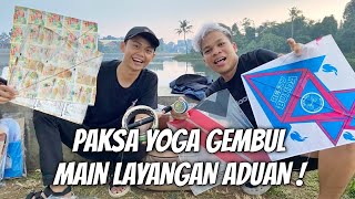 PERTAMA KALI PAKSA YOGA GEMBUL MAIN LAYANGAN ADUAN !! JARI LANGSUNG KEBELER..