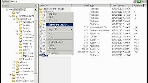 Creating a Shared Folder Using Windows Explorer.avi