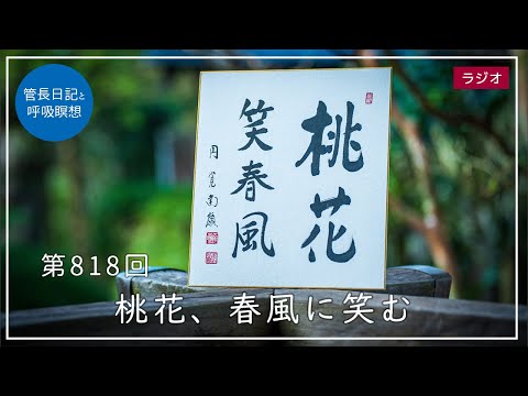 第818回「桃花、春風に笑む」2023/4/4【毎日の管長日記と呼吸瞑想】｜ 臨済宗円覚寺派管長 横田南嶺老師