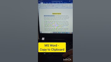 Copy to Clipboard #Word tips and tricks #copy and paste shortcut office #Save time in report MS Word