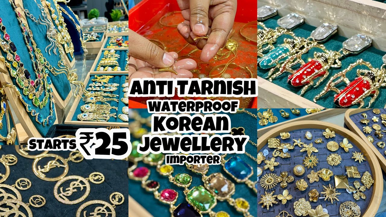 Anti Tarnish Jewellery Wholesale Market| Water Proof SS, Korean, Western Fashion Jewellery Supplier