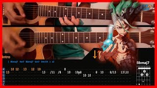 Dr. Stone ED 02 - Yume no You na | Acoustic Guitar Lesson [Tutorial + TAB + CHORDS]