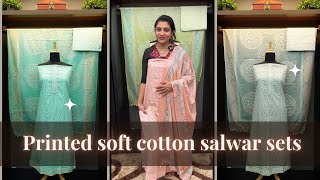 Printed soft cotton salwar sets. screenshot 5