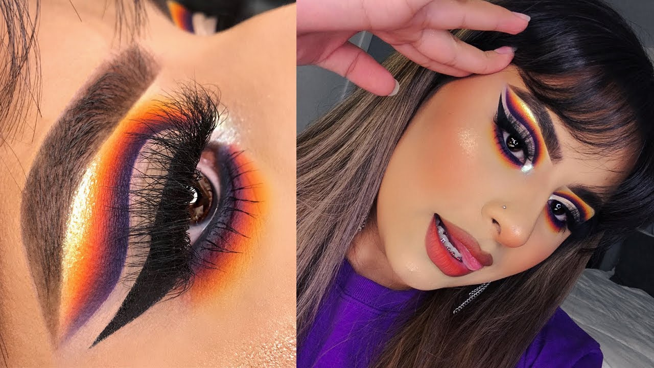 SUNSET cutcrease eyeshadow tutorial