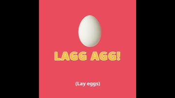 Home-Ventures - Swedish Phrase of the Week - LAGG AGG