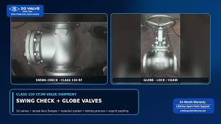 24 Class 150 CF3M Valves | Swing Check & Lock-Chain Globe Valve Shipment | ZG VALVE