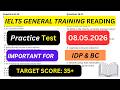 ielts general reading practice test with answers | 8 may 2026