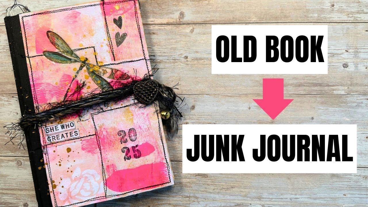 Easy Junk Journal from an Old Book/Make Your Own In a Day! 😃 Part 1
