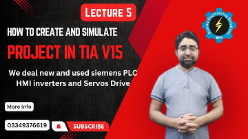 How to Create and Simulate Project in TIA V15 in English | tia portal v15 | tia portal | Burraq