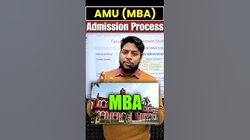 Aligarh Muslim University MBA Complete Admission Process 2025!💯 #shorts