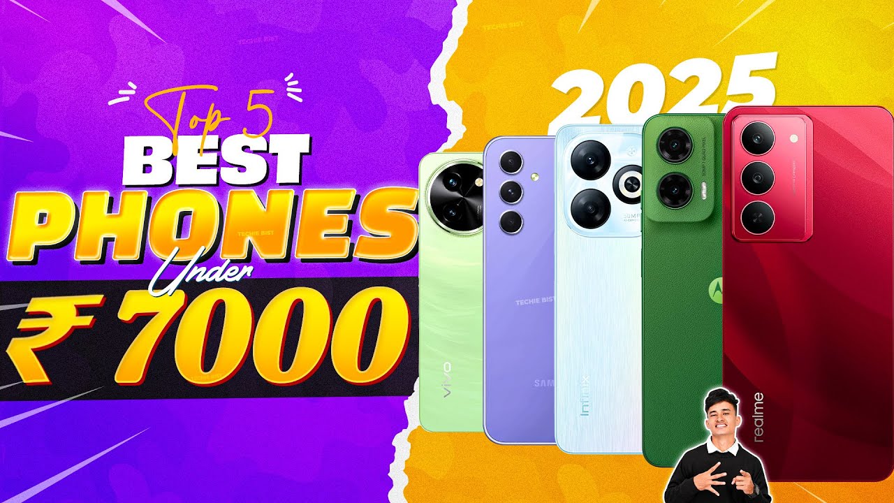 Best PHONE Under ₹7000 in 2025 | Top 5 Best Entry-Level Phones Under ...