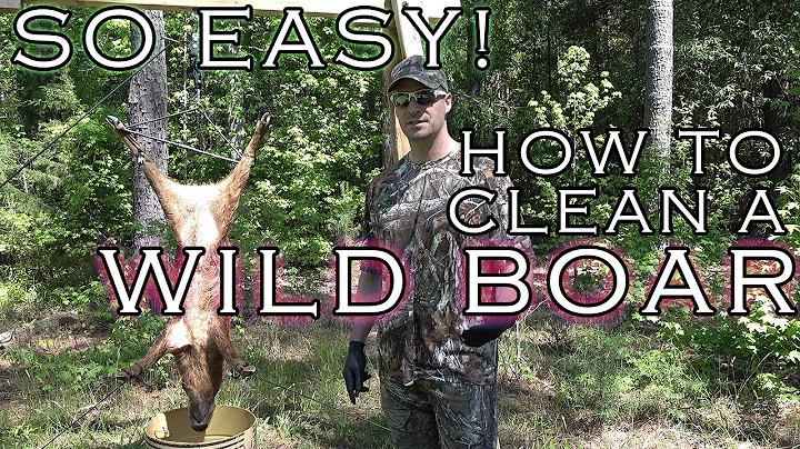 Wild Game Processing - BEST WAY TO SKIN A WILD BOAR! How to Quarter a Wild Boar / Hog / Pig!