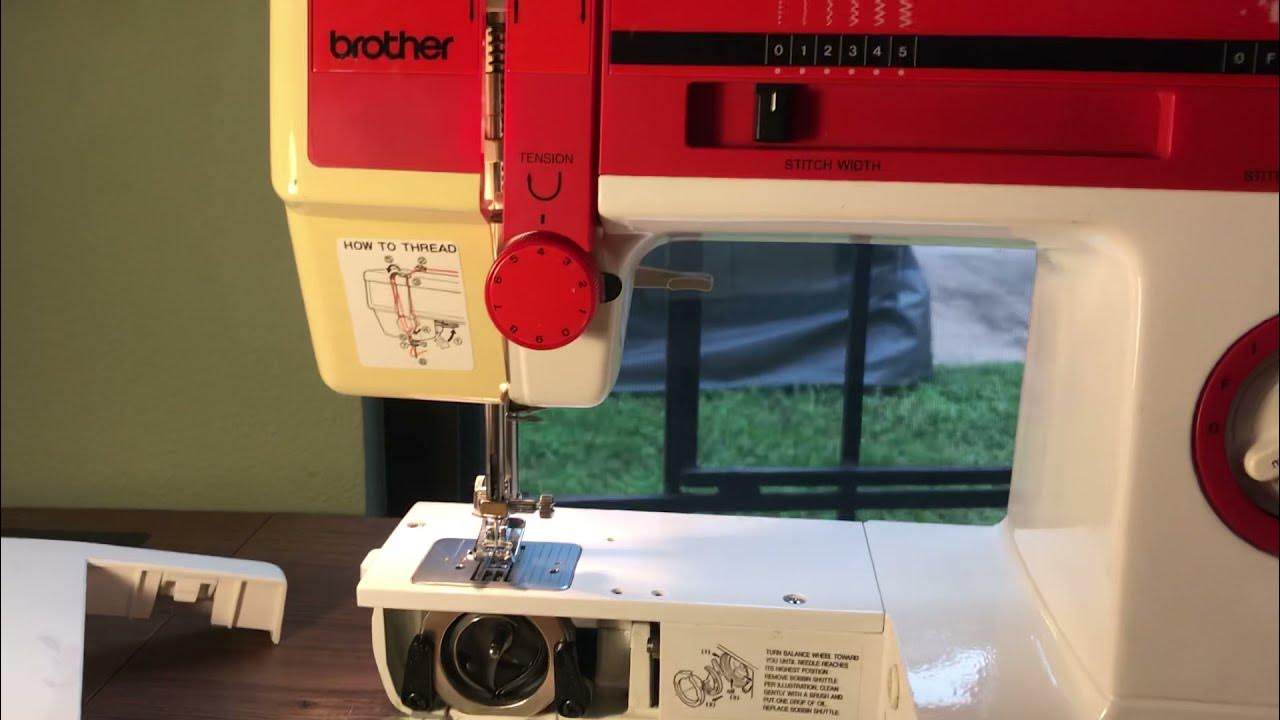 Brother VX-808 Part 4 of 5 - Refilling the Bobbin - YouTube
