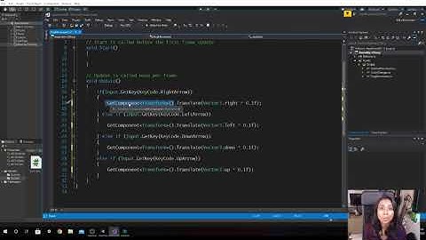 Creating our first C# script - Moving a GameObject around with keyboard input [Wk2, Part 1]