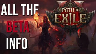 Poe 2 ALL The Beta Info We KNOW...So Far.