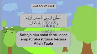 NIAT SOLAT ASAR BESERTA MAKNA