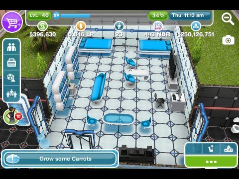The Sims Freeplay - The Sci Fi House Walk Through - YouTube