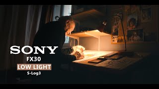 Sony FX30 FOOTAGE - Low light / s-log3