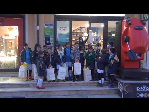Grottaminarda, Expo caffè regala uova di Pasqua ai bimbi della scuola calcio  Azzurra
