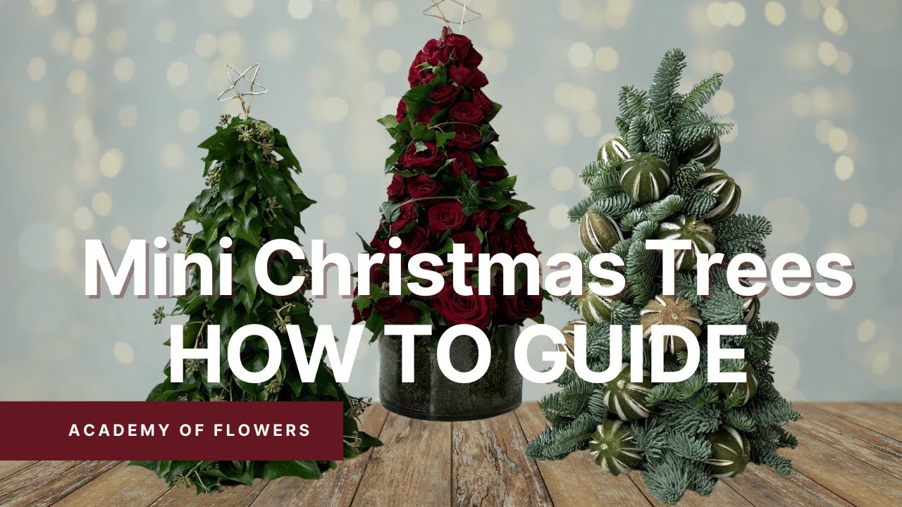 DIY Mini Christmas Tree with Fresh Flowers | Fun Festive Craft